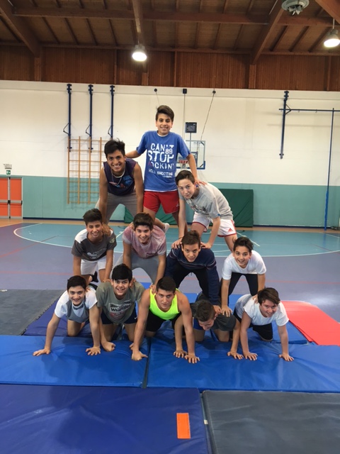 in palestra classe 3B Secondaria Rovello Porro